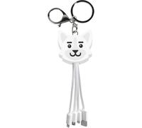 CÂBLE DE CHARGE UNIVERSEL 3 EN 1 YELLO KOKO 15 CM CHIEN BLANC