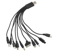 Câble de charge USB 10 en 1 multi-connecteur pour Nokia pour Samsung pour appareils Sony, connexion sécurisée et design convivial