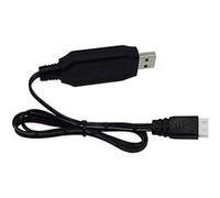 Câble de Charge USB 7.4V pour Drones Compatible avec SYMA X8C/X8G/Hubsan H501S Connecteur USB, Adapté pour Batteries Lipo, Noir, Plastique G