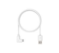 Câble de charge USB-A de 6 pied 2,0 à angle droit de 90 degrés USB-C Blanc - Câble USB - USB (M) droit pour 24 pin USB-C (M) à angle droit - 1.83 m -