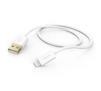 Hama Câble de charge Lightning USB 2.0 USB-A mâle 1,50 m blanc 00201581