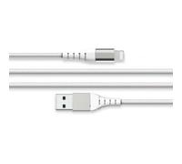Bigben Connected Câble renforcé Force Power Lite USB A/Lightning 2,4 A 3 m 12W Blanc Garantie à vie