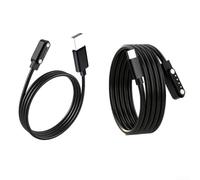 Câble de charge USB AC compatible avec Plaud Note et enregistreur vocal Plaud Note Pro AI, cordon d'alimentation de rechange de 1 m avec construction ABS robuste pour une charge rapide, couleur noire