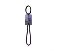 Câble de charge USB C 240 W avec cordon porte-clés pour Huawei (violet)