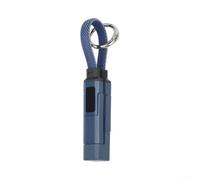 Câble de charge USB C 4 en 1 65 W à remplissage rapide pour gadgets mobiles, design compact avec affichage numérique, noir (bleu)
