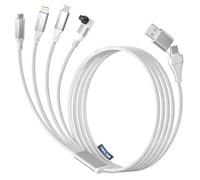 Câble de charge USB-C 4 en 2 pour montre Garmin, câble de charge multiple 3M pour montre Garmin Fenix 8/7/6 Pro, Venu, Forerunner 970/965/165, Vivoactive, Instinct, Epix, Vivomove, Tactix, iPhone/iPad