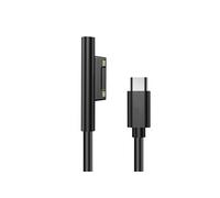 Câble de Charge USB-C 45W pour Surface Pro 7, Pro 6, Pro 5, Pro 4, Pro 3 et Go Noir