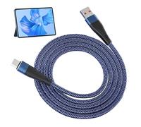 Câble De Charge USB C, Câble De Charge De Voiture De Type C Pour Téléphone - Pour Téléphone Tressé En Nylon, Capteur Intégré De 120 W 10A, Dispositif De Port De Type C