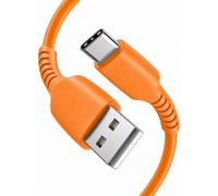 Câble de charge USB C, câble USB A vers USB C de 1 m, câble de type C à charge rapide pour iPhone 17, 16, 15/Air/Plus/Pro/Pro Max, pour Samsung Galaxy S26 S25 S24 S23 S22 S21 S20 (orange)