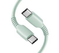 Câble de charge USB C, câble USB C vers USB C de 1 m, câble de type C à charge rapide pour iPhone 17, 16, 15/Air/Plus/Pro/Pro Max, pour Samsung Galaxy S26, S25, S24, S23, S22, S21, S20 (vert)