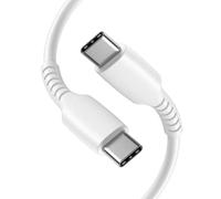 Câble de charge USB C, câble USB C vers USB C de 1 m, câble de type C à charge rapide pour iPhone 17, 16, 15/Air/Plus/Pro/Pro Max, pour Samsung Galaxy S26 S25 S24 S23 S22 S21 S20 (blanc)
