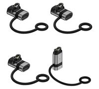 Câble de charge USB C pour Garmin, cordon de charge de type C compatible avec Vivoactive 6 5 4S 3, Venu 4 3 3S Sq, Forerunner 55 165 265 965 970, Fenix 8 7 7X 6 Pro Solar (Lot de 4 anneaux en