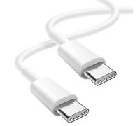 Câble de charge USB-C pour iPhone et Android, Blanc 2m