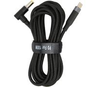 Câble De Charge Usb C Vers Dc Pour Ordinateur Portable, 20 V 5 A 100 W Pd Charge Rapide Usb C Vers Adaptateur De Prise Dc Type C Mâle Vers Coude Dc 5,5 X 2,5 Mm Cordon (Jd0607-3