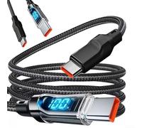 Câble de charge USB C vers USB C 120 W avec écran LED pour enregistreur vidéo numérique Camp Snap CS-8, câble de données de chargeur de téléphone de type C de 1 m et 2 m, câble de charge super rapide