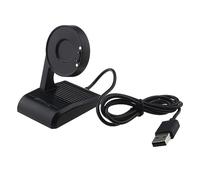 Câble de Charge USB Compatible avec Ticwatch Pro5 Prox Pro3 Pro 3 LTE Chargeur de Remplacement Dock Adaptateur Smartwatch Accessoires 1M Longueur, Noir