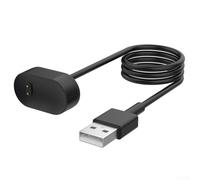 Câble de charge USB compatible avec tracker de fitness Fitbit Inspire et Inspire HR, câble de charge de batterie de rechange en TPE et ABS pour une charge stable et rapide, noir (100 cm)