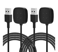 Câble de charge USB de 1,9 m compatible avec Fitbit Sense Versa 3, chargeur de montre intelligente, câble d'alimentation magnétique