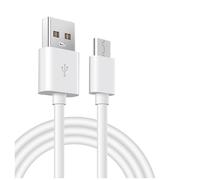 Câble de charge USB de rechange compatible avec haut-parleur Bluetooth Bose SoundLink Colour I/II/III, SoundLink Mini 2 II, SoundLink Micro, Revolve Plus, QC20, QC35, SoundSport Free (blanc)