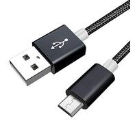 Câble de charge USB de rechange pour casque de jeu Corsair Gaming Void RGB Elite sans fil Premium Câble micro USB (1,5 m, noir)