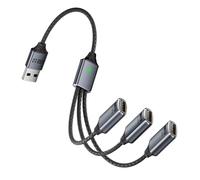 Câble de charge USB multiple - Câble de type C de 26 cm pour appareil rapide, durable avec design gratuit, fournitures automobiles pour voyage, camion, travail, aventure intérieure, camping