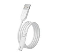 Câble de charge USB pour hydropulseur - Chargeur de rechange pour aspirateur COSLUS, Aquasonic, Nicefeel, Oralfree, MOSPRO, Cremax, Tovendor, Insmart, Zerhunt - 1,2 m (blanc)