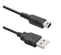 Câble de charge USB pour Nintendo 3DS,Câble chargeur USB 1,2m Compatible avec Nintendo 3DS / 3DSXL / DS/DSI / 2DS / 2DS XL, Noir