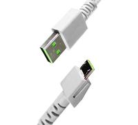 Câble de charge USB pour souris sans fil Razer Viper Ultimate, Basilisk Ultimate, Viper V2 Pro, Naga Pro, avec câble en nylon tressé, durable et charge rapide (blanc)