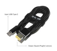 Câble de charge USB Type-C PD,45W,65W,90W,100W,convertisseur de prise USB C vers adaptateur d'alimentation pour ordinateur portable,connecteur universel pour lapmédication - Type Square