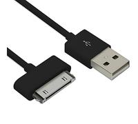 Câble de charge USB vers 30 broches pour iPod, câble de charge rapide compatible avec iPhone 4/4S/3G/3GS, iPad 1/2/3, iPod Touch 1/2/3/4, iPod Classic 1/2/3, anciens appareils à 30 broches (2 m, noir)