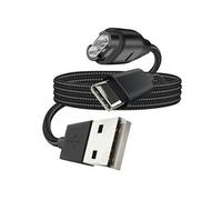 Câble de charge USB vers Garmin Fenix + USB-C Nylon tressé 1m Tactical Noir
