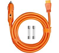 Cable De Charge Voiture 3m(10ft) 12v/24v Vers Connecteur Xt60 14 Awg Allume-Cigare Compatible Avec Anker Solix C300/C1000/F2000 Ecoflow Delta 2 Bluetti Ac2a Station D Energie Portable