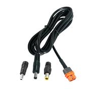 Câble de charge XT60i femelle vers fiche 5521, 3 m | Câble d'alimentation 15 AWG avec adaptateurs 5525 et 7909 pour l'installation solaire de secours