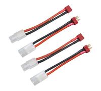Câble de chargement de batterie flexible en silicone rouge 14 AWG Connecteur T Câble de transfert d'alimentation de remplacement pour véhicule à distance Câble de batterie robuste