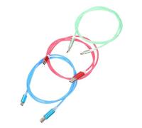 Câble de Chargement LED Type-c Vert TPE, Lot de 3 Pièces