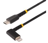 Câble De Chargement Mfi Certifié À Angle Droit Usb-C 8 Broches, 1M Noir