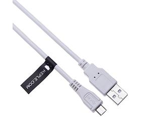 Câble de chargement micro USB compatible avec haut-parleur Bluetooth BT JBL Charge 2, JBL Xtreme, Flip 2, Flip 3, Go, Clip, Creative MuVo Mini, Anker SoundCore, Ultra Pocket (0,5 m blanc)