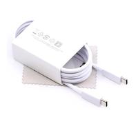 Câble de chargement pour Samsung EP-DW767JWE d'origine pour Samsung Galaxy Z Flip5, Z Fold5, Z Flip4, Z Fold4, Tab S9 FE, Tab S9 +, Tab S9 Ultra Câble de données de 1,8 m 25 W blanc Type-C avec chiffo