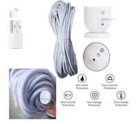 Câble de chargement résistant aux intempéries de 25 pieds/7,6 m pour caméra Google Nest Cam (batterie) extérieur (blanc) #A