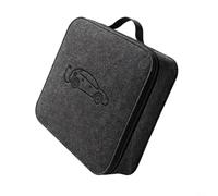 Câble de chargement Sac de rangement pour voiture électrique, boîte de rangement étanche pour accessoires de charge et câbles, matériau en feutre avec base résistante aux chocs, ajustement pour coffre