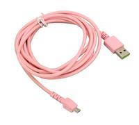 Câble de Chargement USB adapté pour Naga Pro DeathAdder V2 Pro Basilisk, Câble de Chargement de Souris SB de 6,1 Pieds, Cordon de Chargement de Souris de Jeu sans Fil (Rose)