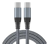 Câble de chargement USB-C 60 W charge rapide Gris 3 m