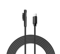 Câble de chargement USB C pour Surface, câble de chargement tressé en nylon de 2,0 m, pour Microsoft Surface Pro 3/4/5/6/7, Go 2, Laptop 1/2/3 & Book1/2, fonctionne avec un chargeur USBC 45 W 15V 3A