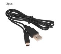 Câble de chargement USB léger, excellente couverture extérieure en PVC et noyau en cuivre, accessoire de jeu pour nintendo 2DS NDSI 3DS, 2 pièces