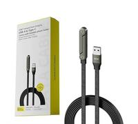 Câble de chargeur à support invisible avec support, câble de charge multiple avec supports réglable multi-angles 2-en-1 câbles Chargeur supports invisible 1,5 m, câble d e charge haute vitesse