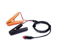 Câble de chargeur de batterie 12 V avec pinces crocodiles pour applications automobiles et panneaux solaires, noyau en cuivre 16 AWG et gaine en PVC résistant aux intempéries pour une utilisation