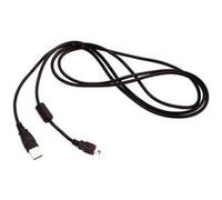 Câble de chargeur de données noir 5 broches 1.8M USB 2.0 pour manette de jeu sans fil Ps3 Noir G