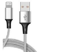 Câble de chargeur de ligne de synchronisation de données USB, 1M 1.5M 2M 3M 25cm de Long, pour Apple iphone 13 12 11 Pro XR XS MAX 5 5S 6 7 8 Plus iPad Mini Air 2 noir
