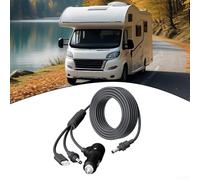 Câble de chargeur de voiture CC 3 en 1 avec interrupteur pour mini antenne Starlink pour voiture, camion, bus et bateau, avec fusible remplaçable pour la sécurité (2 mètres)