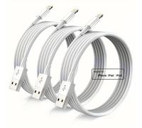 Câble De Chargeur D'origine Pour Iphone, Câble De Montage, Câble De Développement Usb A, Certifié Mfi, Adapté Pour Iphone 13, 12, 11, 1pc, 3pc.3pack Wite.1m